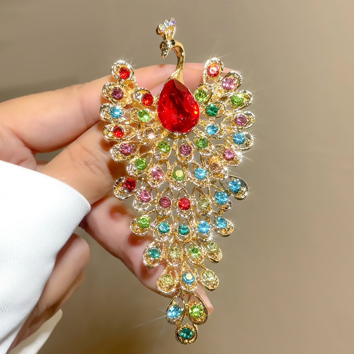 Ladies Peacock High end Fashion Brooch