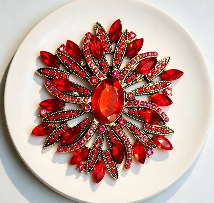 Ladies' Blooming Flower High Fashion Brooch