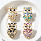 Ladies' Owl Bright Diamond Fashion Brooch