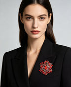 Ladies' Blooming Flower High Fashion Brooch