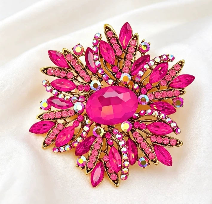 Ladies' Blooming Flower High Fashion Brooch